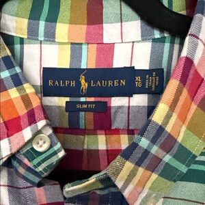 Ralph Lauren Multicolor Plaid Button Down Shirt